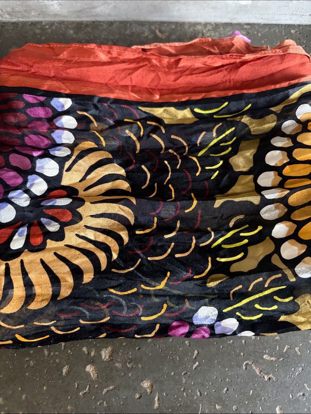 Bob Mackie silk scarf